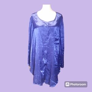 Large purple satin nightgown